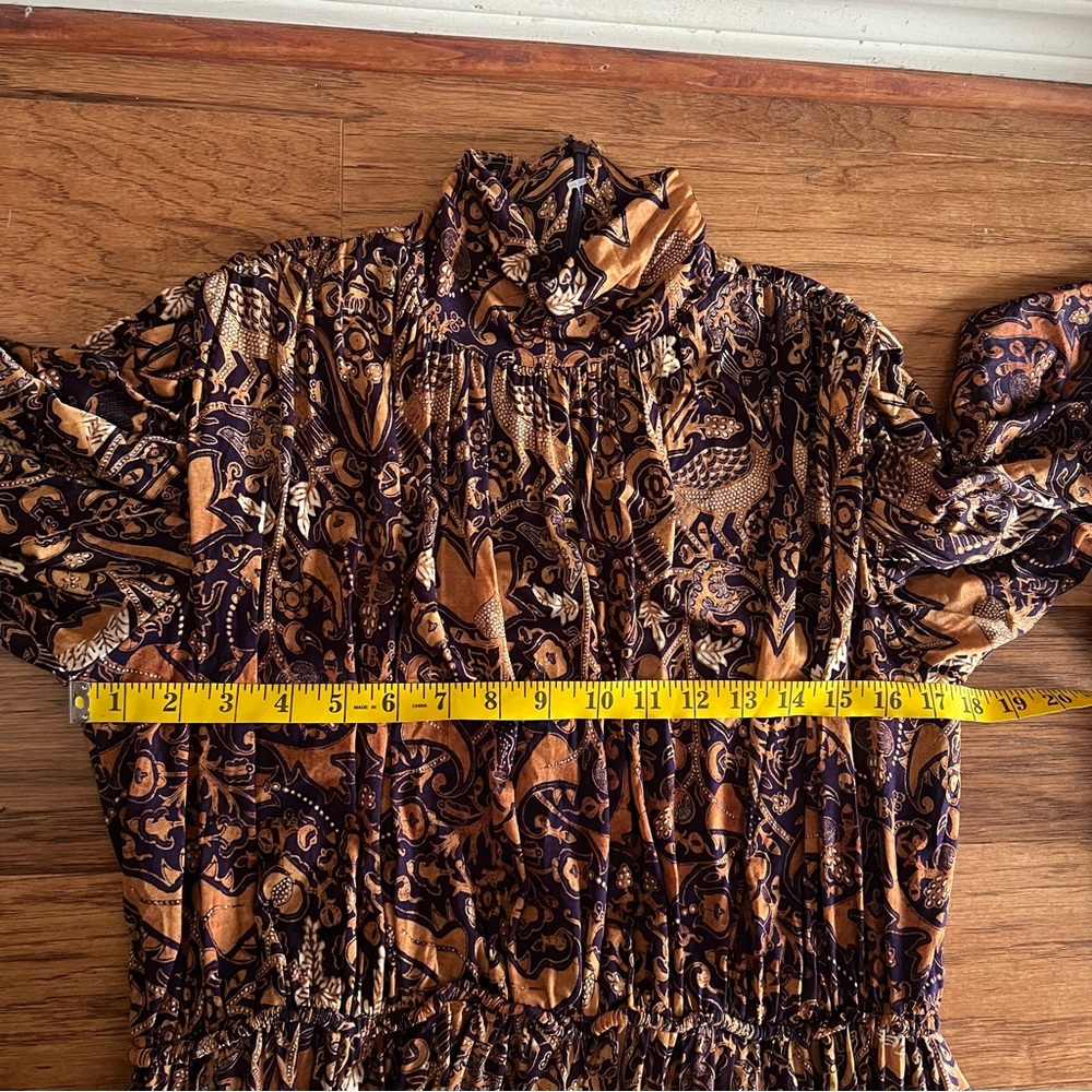 Ulla Johnson Mini Dress Small Wilhemina Celestial Orange Purple Floral Feminine - Picture 14 of 16